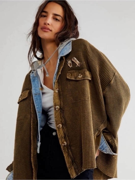 Free People Jackets & Blazers - Free People One Scout Jacket Olive Green